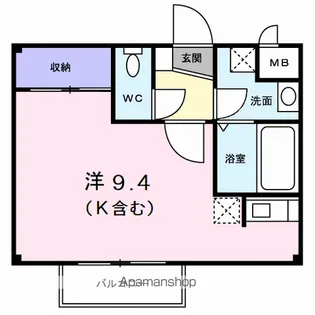 シンシア21・N・M【2階】の間取り