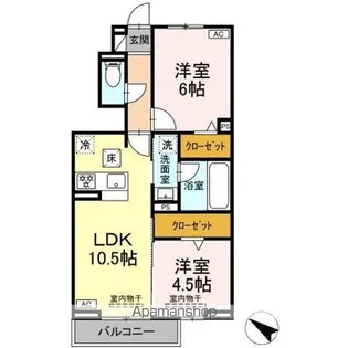 ブランフルール【1階】の間取り
