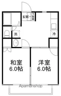 ガーデンヒルズ薬園台【1階】の間取り