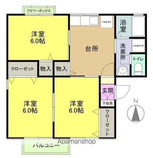スカイコーポST A棟【A102号室】の間取り