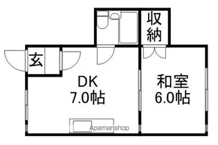 コーポ西村【2階】の間取り