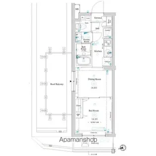 ラティエラ滝野川【4階】の間取り