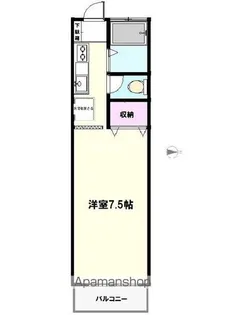 ヴィクトリーオーサワ【206号室】の間取り