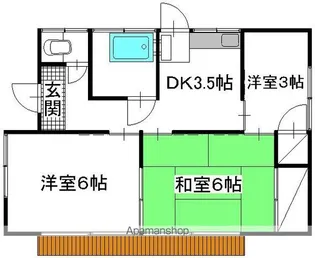 茨城県ひたちなか市大字高野【一戸建】の間取り