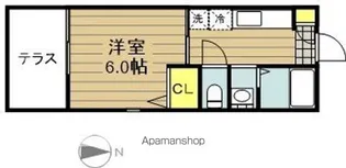 メゾネート戸田公園【101号室】の間取り