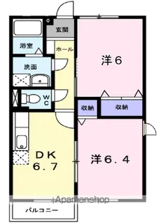 ピュア 1【1階】の間取り