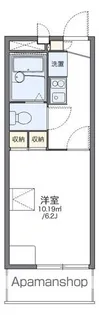 レオパレスウイング ポート【3階】の間取り