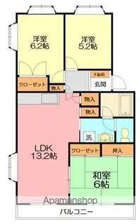 緑ヶ丘パレス井上【4階】の間取り