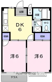 サザンハイツ【1階】の間取り