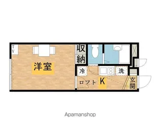 レオパレスビューテラス【2階】の間取り