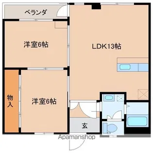 コーポ大泉【1階】の間取り