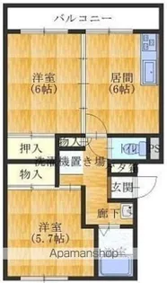 メゾン・ド・シャモニー【1階】の間取り