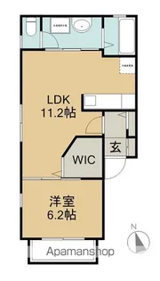 アベニュー寺町【201号室】の間取り