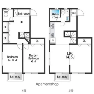 エムズフラット中野【203号室】の間取り