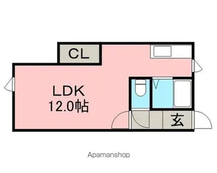 ハイツエルム【102号室】の間取り