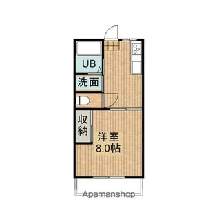 年見マンションジョウ【202号室】の間取り