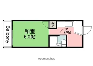 LUCIR十日市【402号室】の間取り