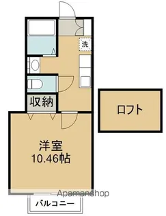 アフォリステーション新田東ウエスト【2階】の間取り
