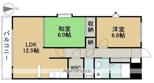 ベルクルール杉本Ⅱ【4階】の間取り