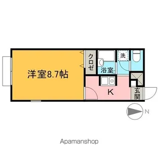 アムールM【1階】の間取り