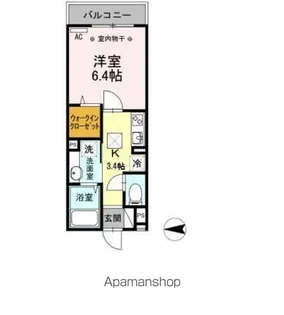 神奈川県横浜市神奈川区斎藤分町【アパート】の間取り