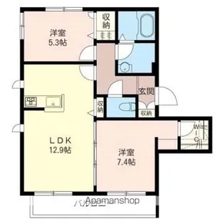 ルミナス南荻窪【201号室】の間取り