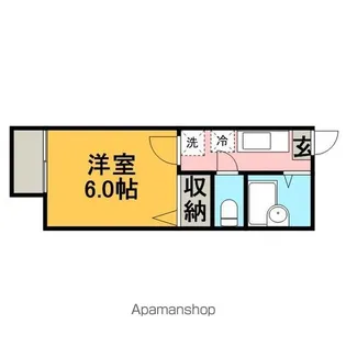 ビーライン下溝1号館【1階】の間取り