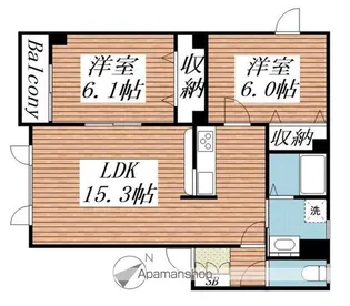 NKハイツ C棟【1階】の間取り