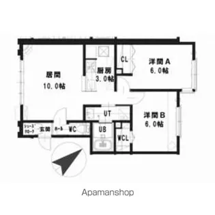 ルミエール 1・1Ⅲ【1階】の間取り