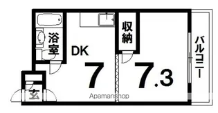 クローバーズマンションブリッジ24【1階】の間取り