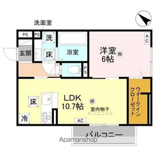DーREGALO下馬N【1階】の間取り