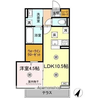 アルデア【1階】の間取り