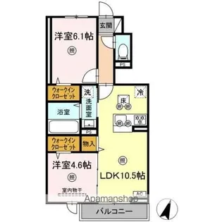 アン ソレイユ【1階】の間取り