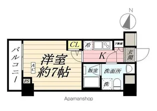 ジェノヴィア横浜鶴見市場 スカイガーデン【2階】の間取り