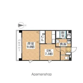 スクエアコート【3階】の間取り