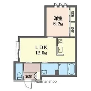 アベリア【101号室】の間取り