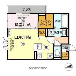 ロンターノ【1階】の間取り