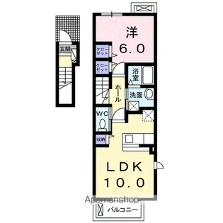 カルム樹【2階】の間取り