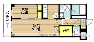 1LDKの間取り画像