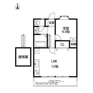 カメリア【2階】の間取り
