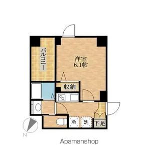 クレイシア西横浜【4階】の間取り
