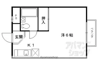 セリバテール若宮【205号室】の間取り