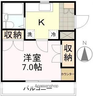 コーポ宮町【103号室】の間取り