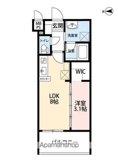 ラ・シック長丘【7階】の間取り