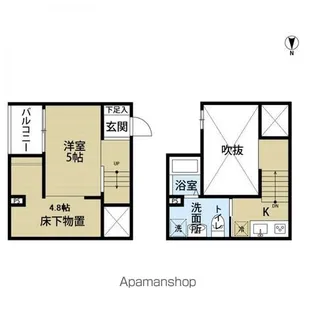 Fort Premiere Minato【2階】の間取り