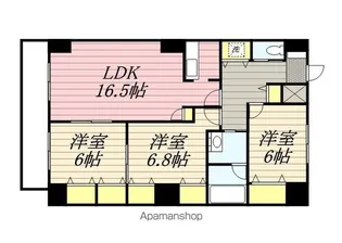 TRIBUTE【7階】の間取り