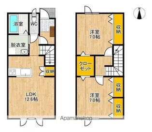 メゾン白樺【1階】の間取り