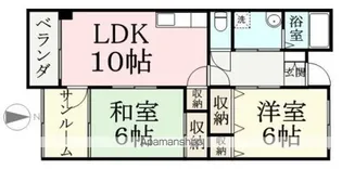 サンライズ林【102号室】の間取り