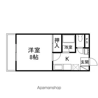 コーポアプリコット【2階】の間取り