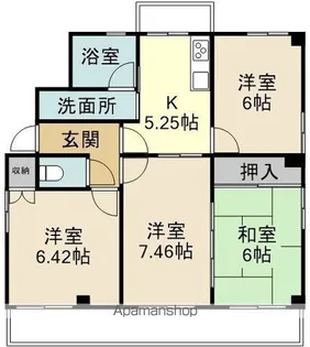 ビオレビル【201号室】の間取り